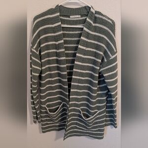 Staccato Green and White Knit Sweater